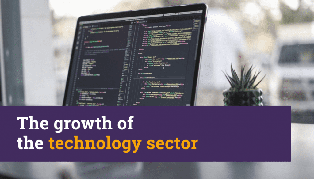 The growth of the technology sector