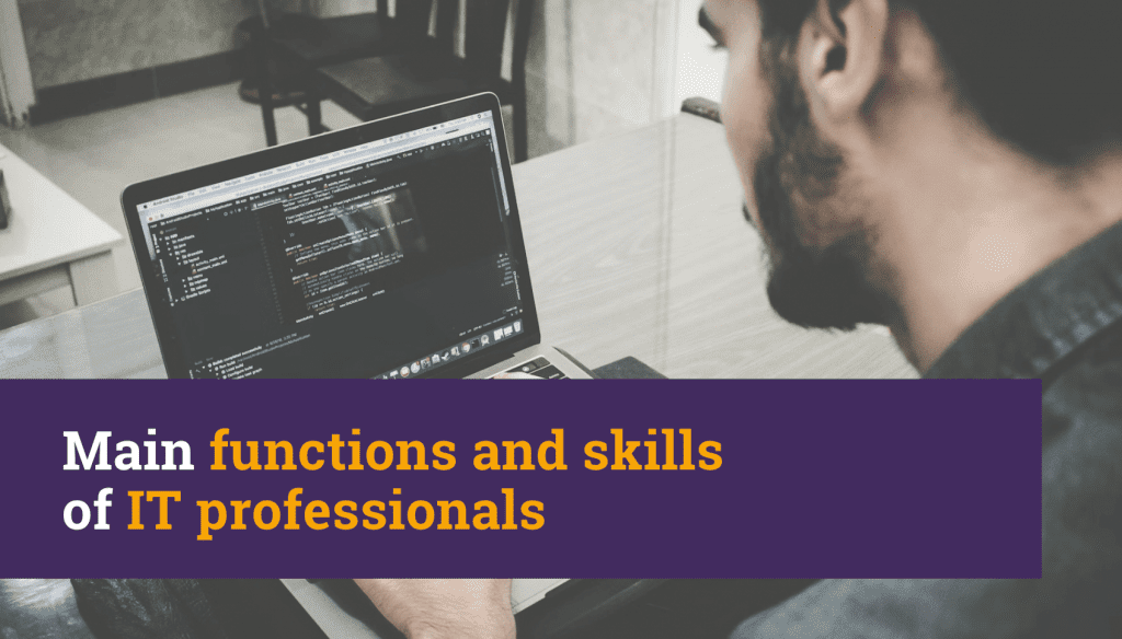 Main functions and skills of IT professionals